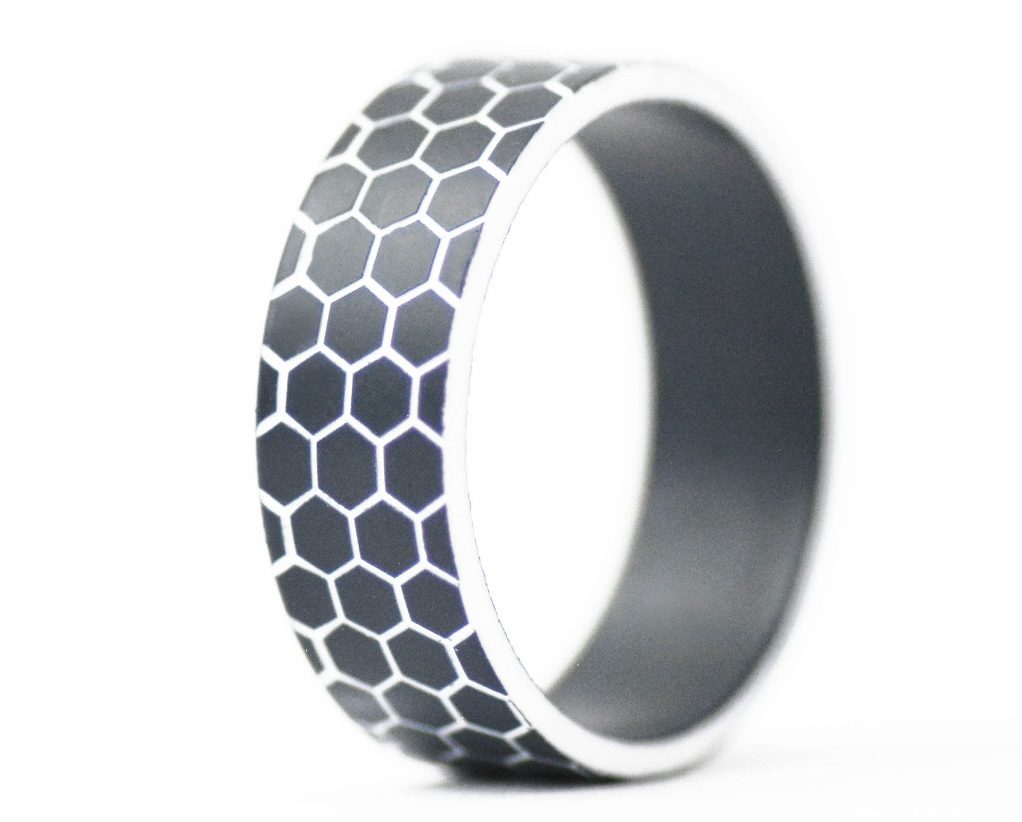 Addon acétate anthracite/blanc "nid d'abeille"