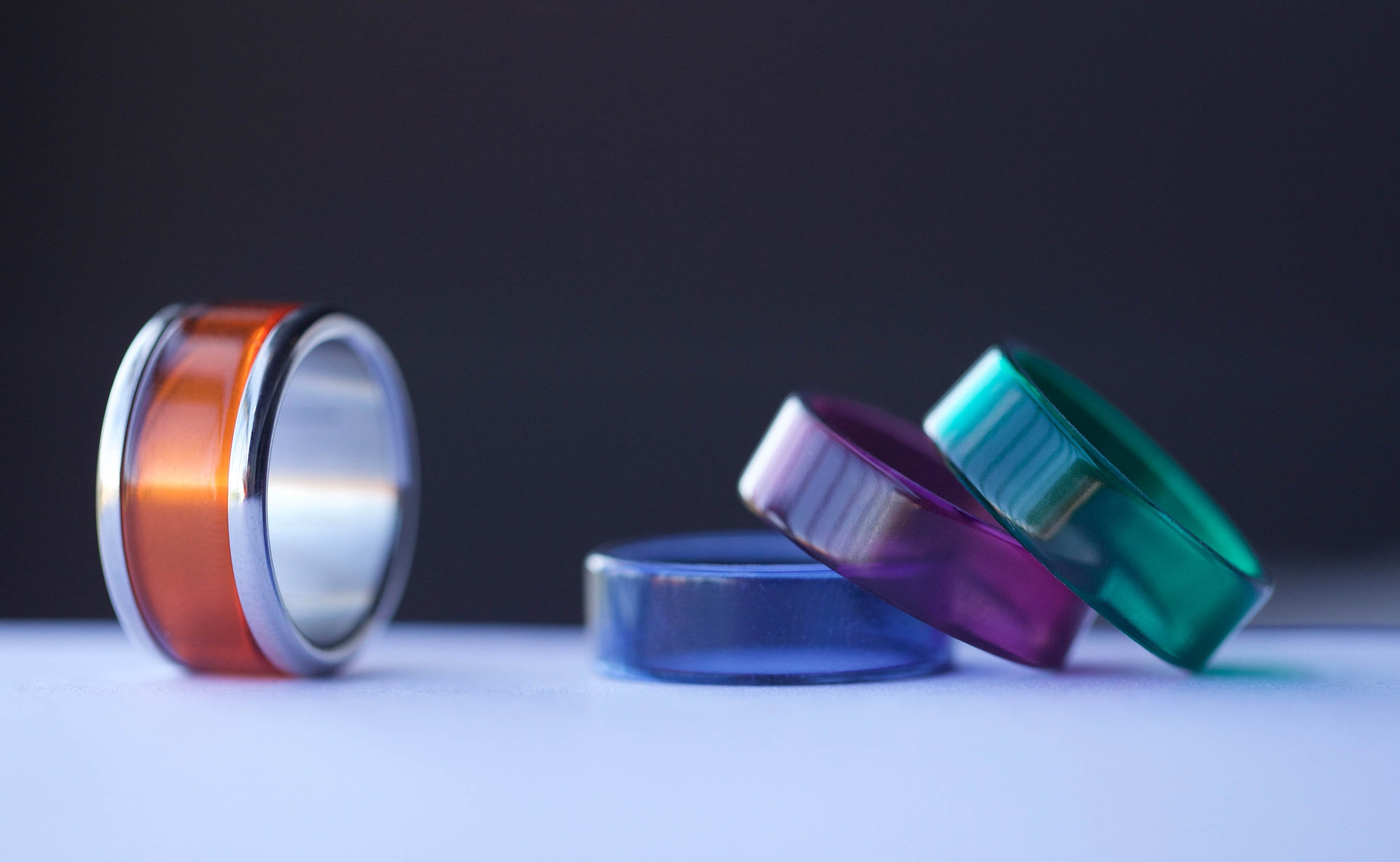 pack "Nature", 4 addons translucides : émeraude, aubergine, brique et navy