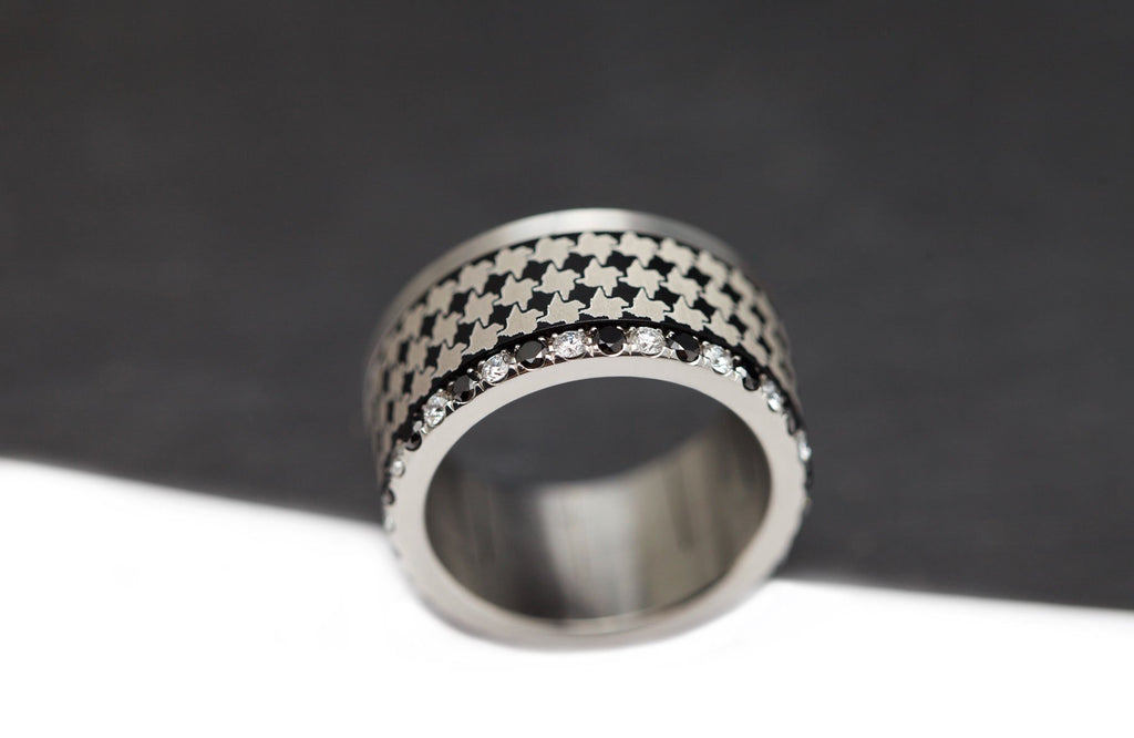 Addon aluminium noir "Pied de Coq"